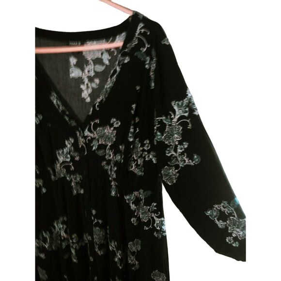 Torrid 1x Hi Low Dress Womans Plus Size Full Length Multi Color Floral - Picture 3 of 7